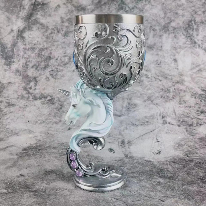 WorldNorse Skull Dragon Wolf Spirit Goblet