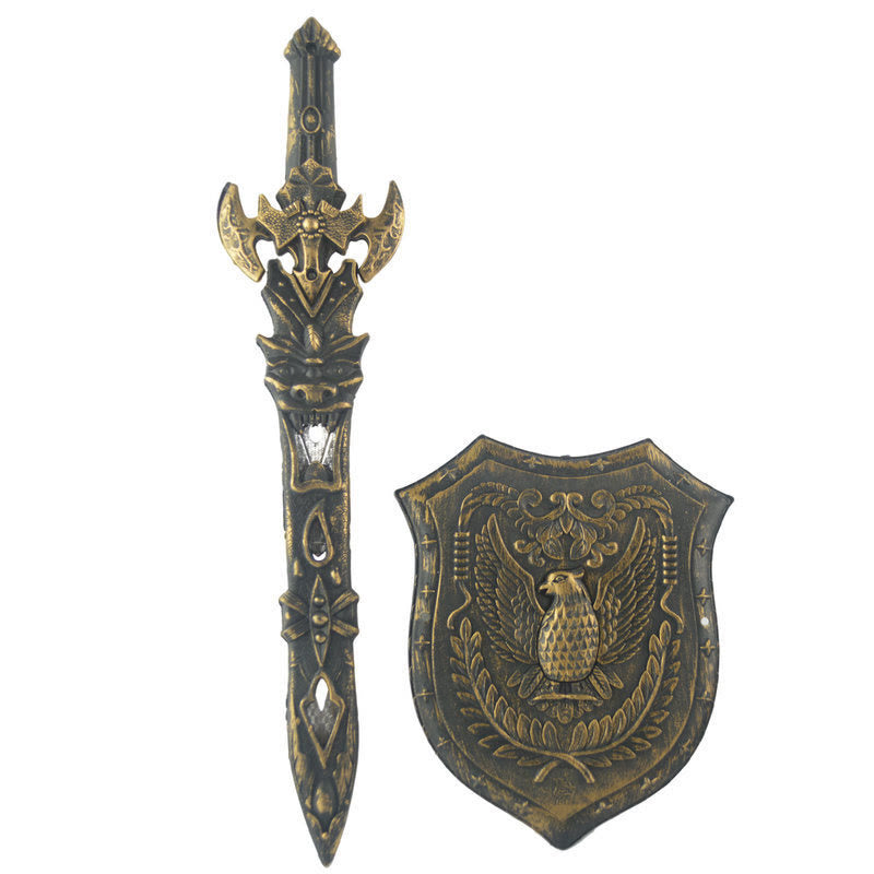 WorldNorse Raven Shield Sword Set Weapon Ornament