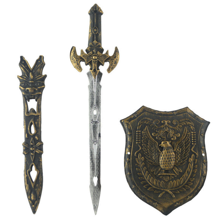 WorldNorse Raven Shield Sword Set Weapon Ornament