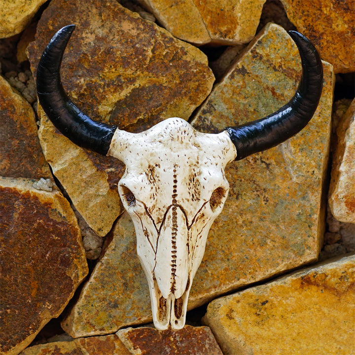 WorldNorse Horn Skull Wall Hanging Ornament