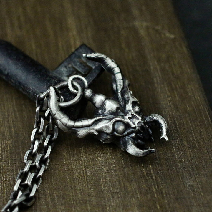 WorldNorse Beetle Head Pendant Necklace