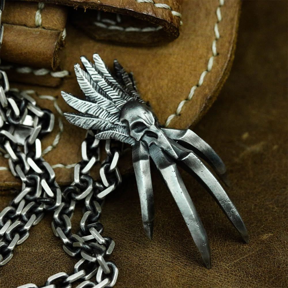 WorldNorse Feather Demon Claw Necklace - Necklace - image 0