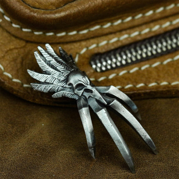 WorldNorse Feather Demon Claw Necklace