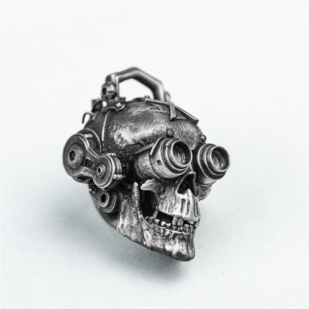 WorldNorse Mechanical Skull Necklace - image 2