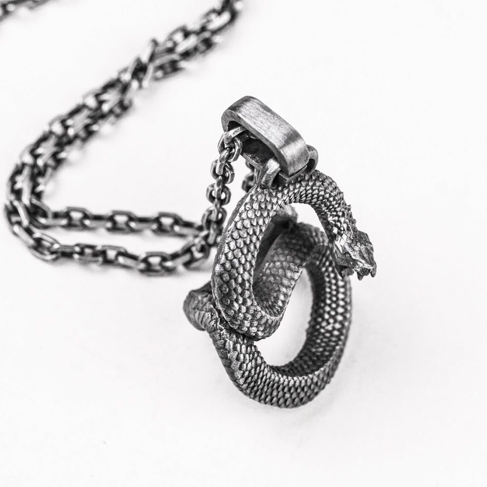 WorldNorse Nordic Jormungandr Pendant Necklace - image 1