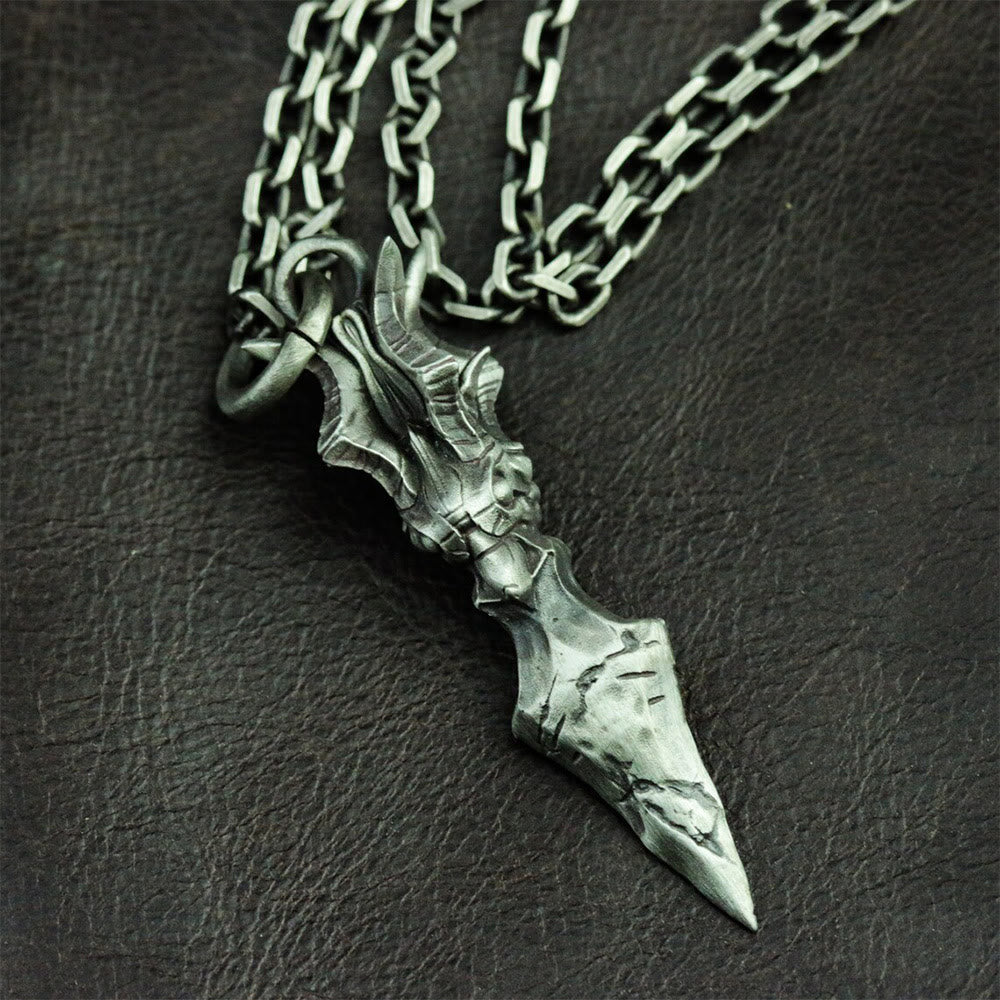 WorldNorse Horn Arrow Pendant Necklace