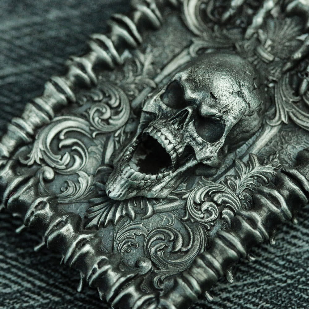 WorldNorse Gothic Skull Hell's Gate Necklace - image 3