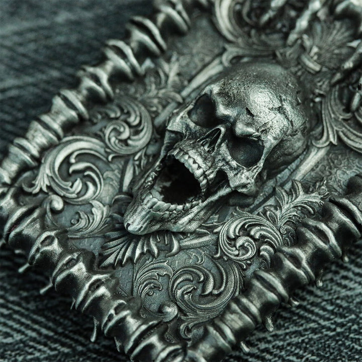 WorldNorse Gothic Skull Hell's Gate Necklace