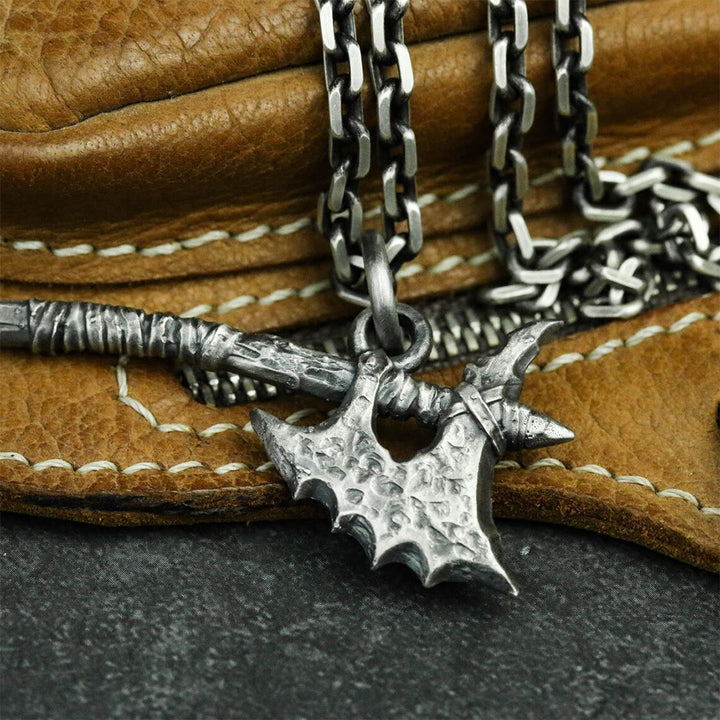 WorldNorse Retro Viking Axe Necklace