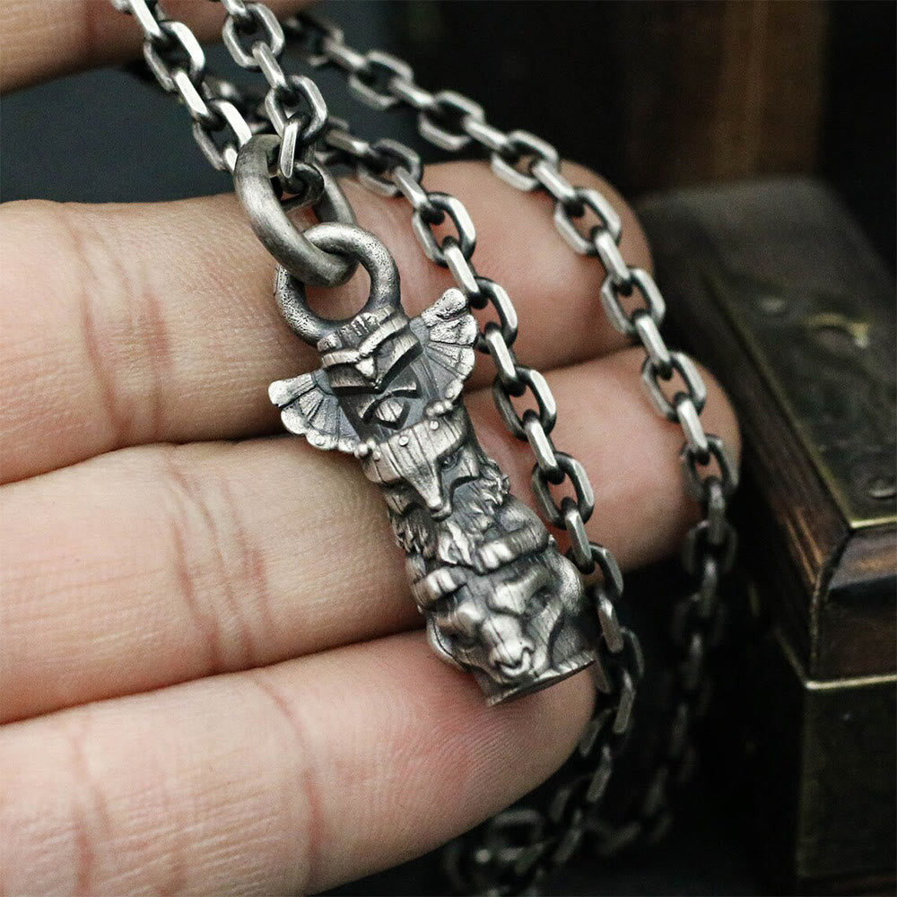 WorldNorse Retro Tribal Totem Necklace - image 1