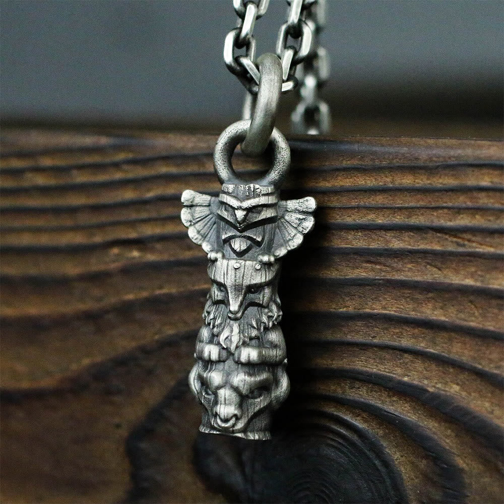 WorldNorse Retro Tribal Totem Necklace