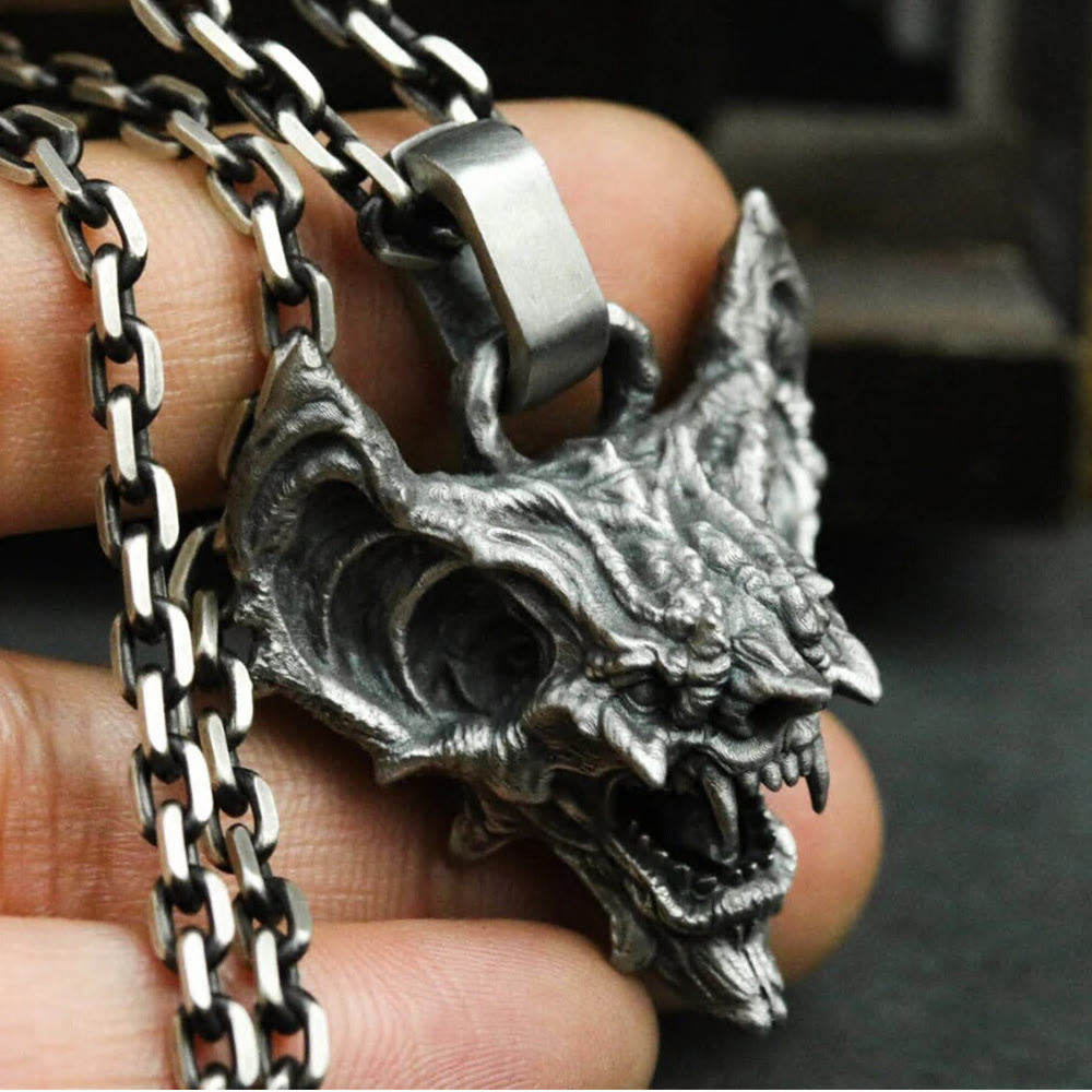 WorldNorse Bat Demon Beast Necklace - Necklace - image 0