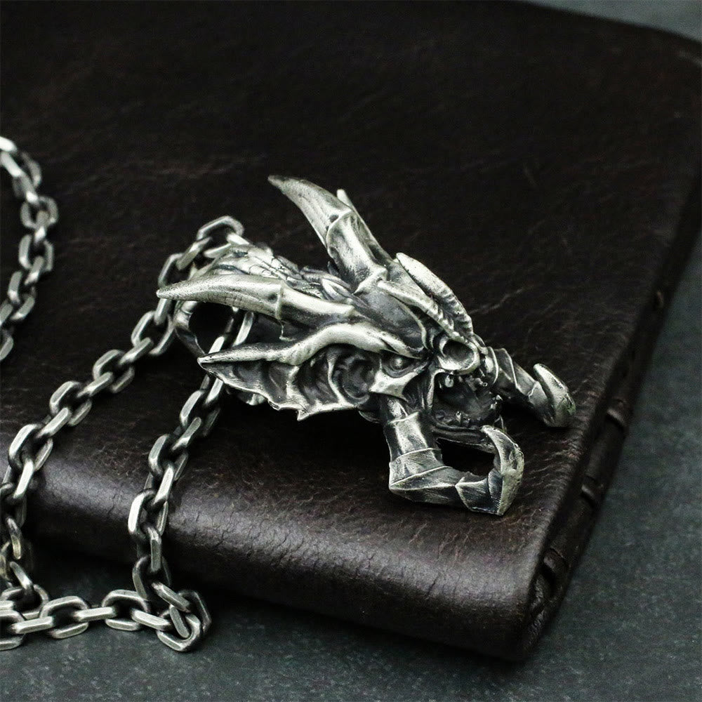 WorldNorse Fierce Dragon Head Necklace