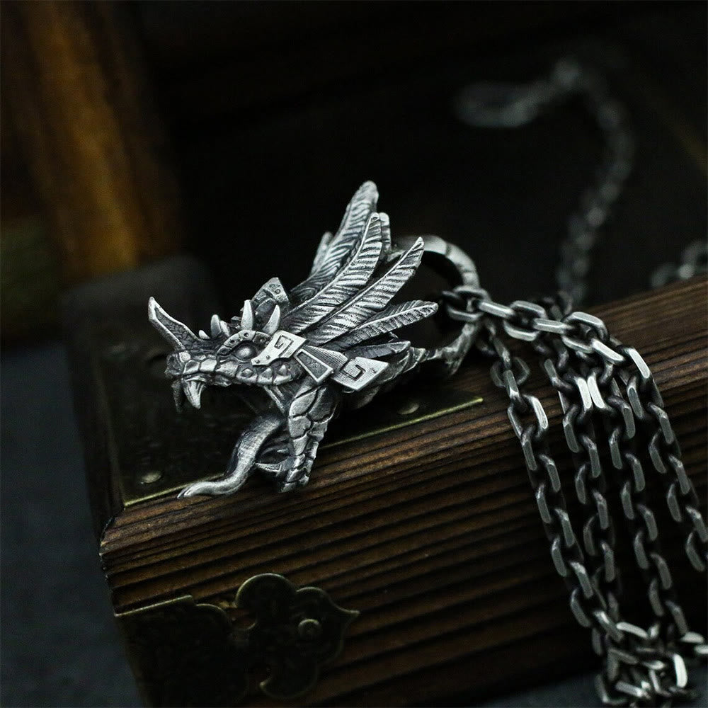 WorldNorse Feathered Serpent Necklace - Necklace - image 0