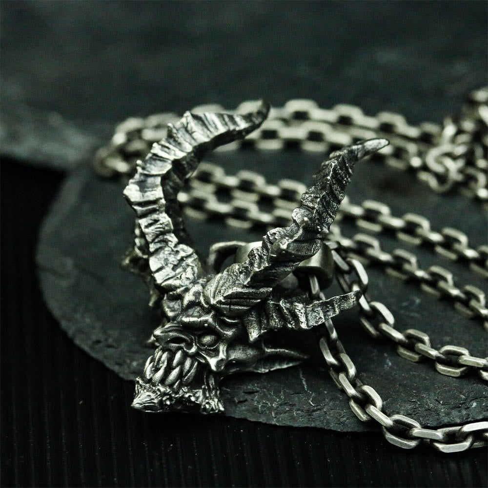WorldNorse Ram Demon Beast Necklace - Necklace - image 0