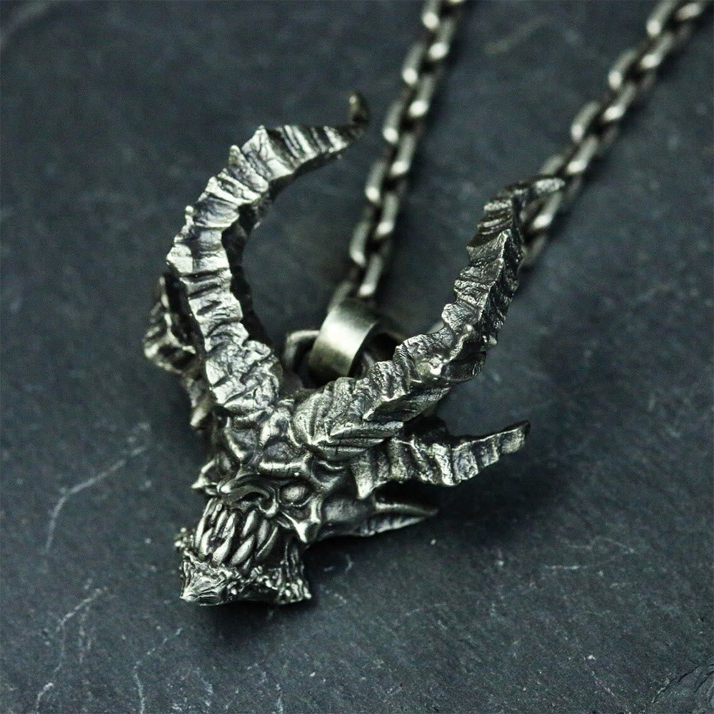 WorldNorse Ram Demon Beast Necklace