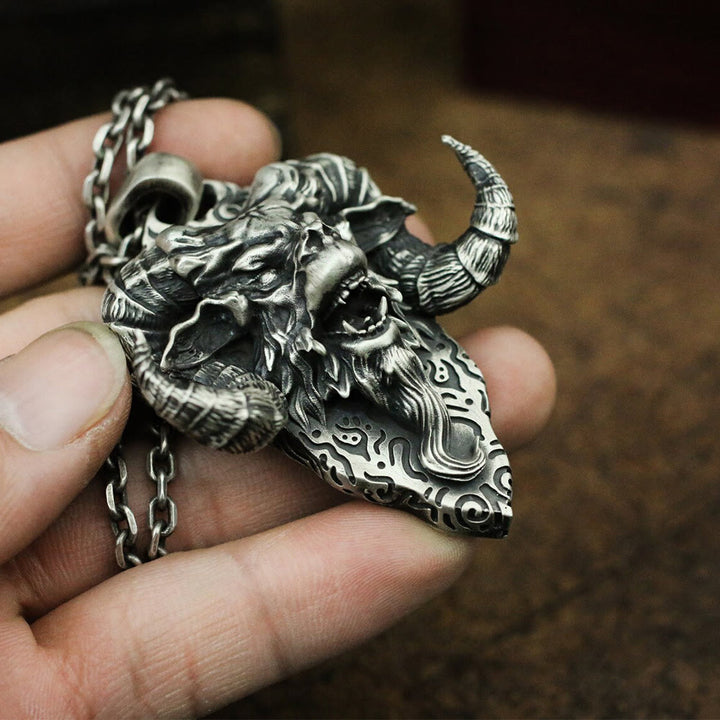 WorldNorse Wrathful Horned Demon Necklace