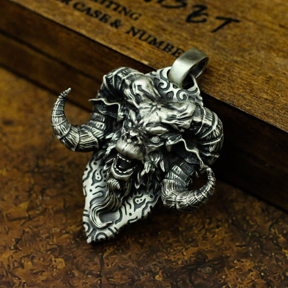 WorldNorse Wrathful Horned Demon Necklace