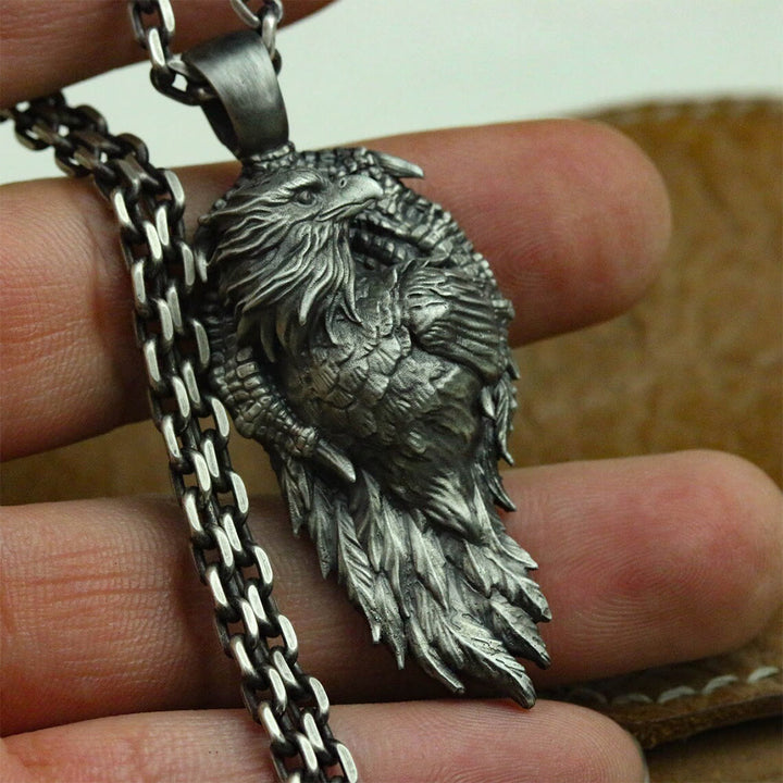 WorldNorse Claw Ensnared Eagle Necklace