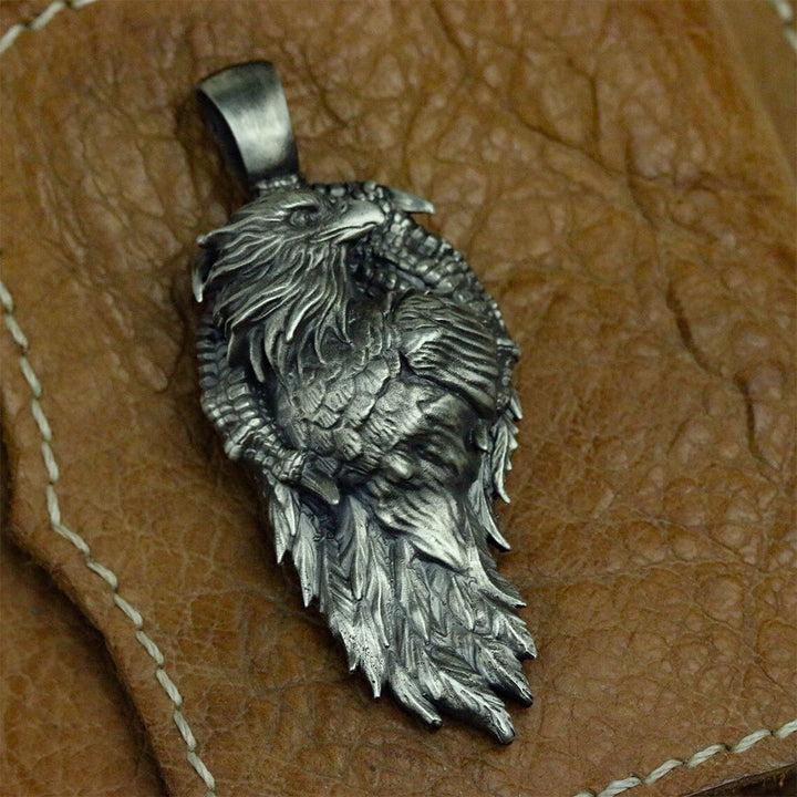 WorldNorse Claw Ensnared Eagle Necklace