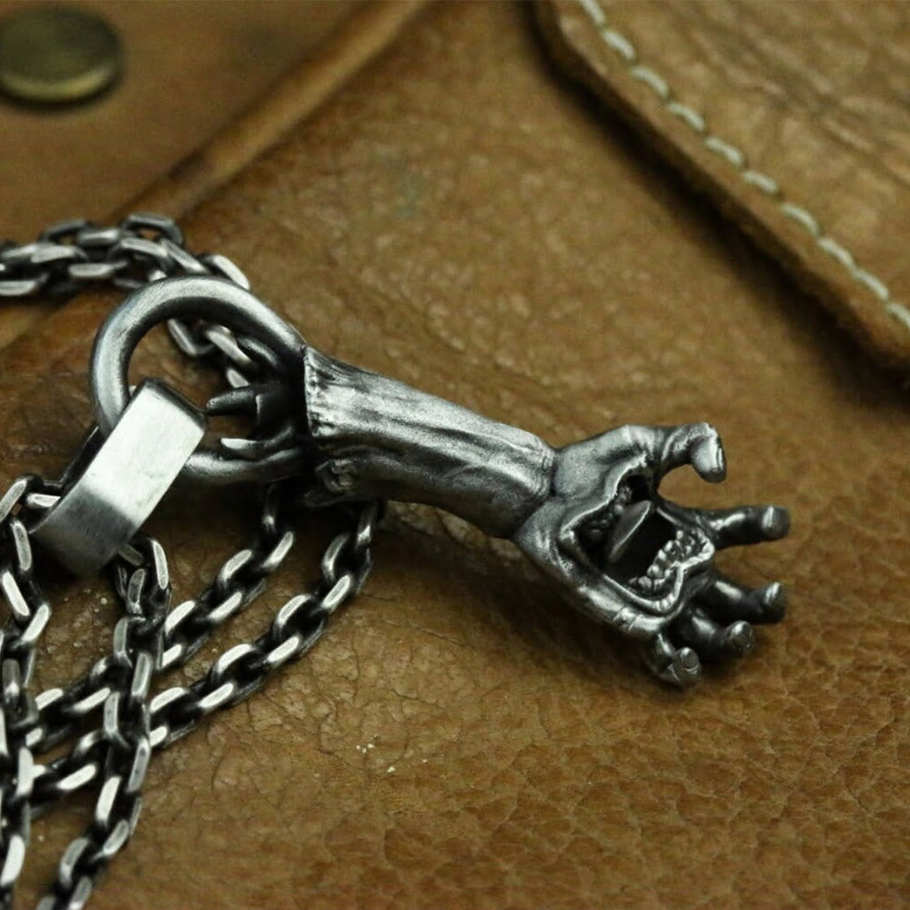 WorldNorse Demon Tongued Hand Necklace - Necklace - image 0