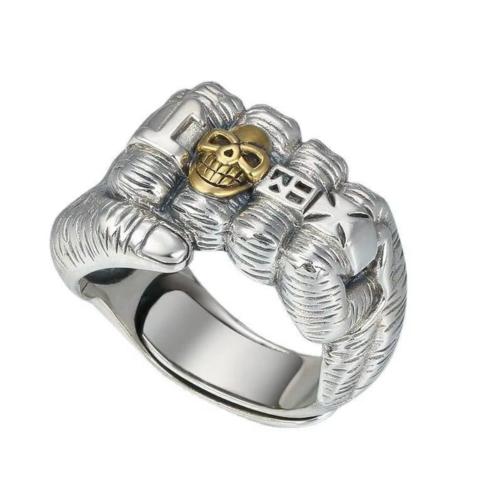 WorldNorse Creative Skull Fist Ring