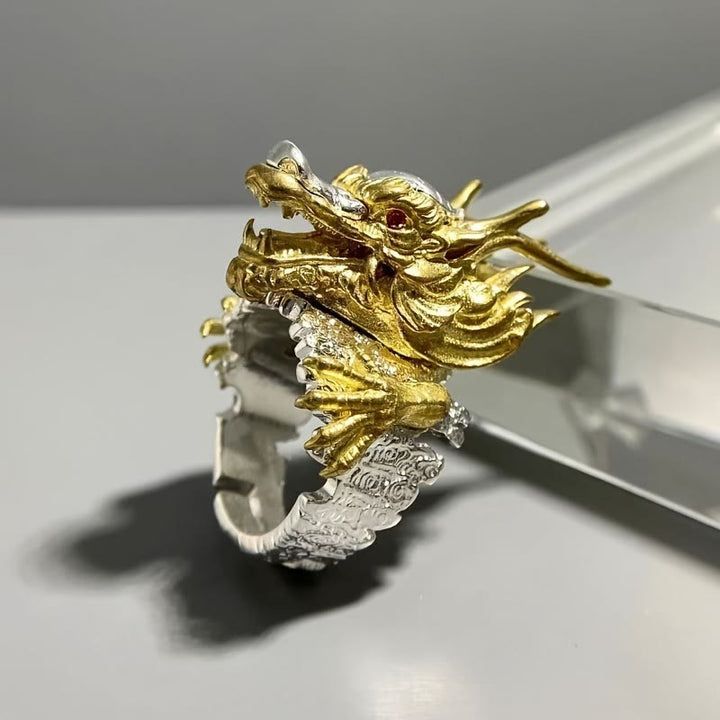 FREE Today: Vintage Golden Dragon Head Ring