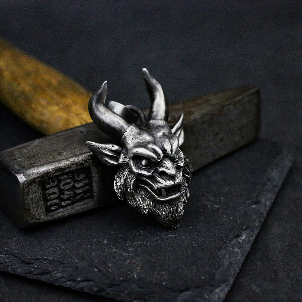 WorldNorse Fierce Devil Face Necklace