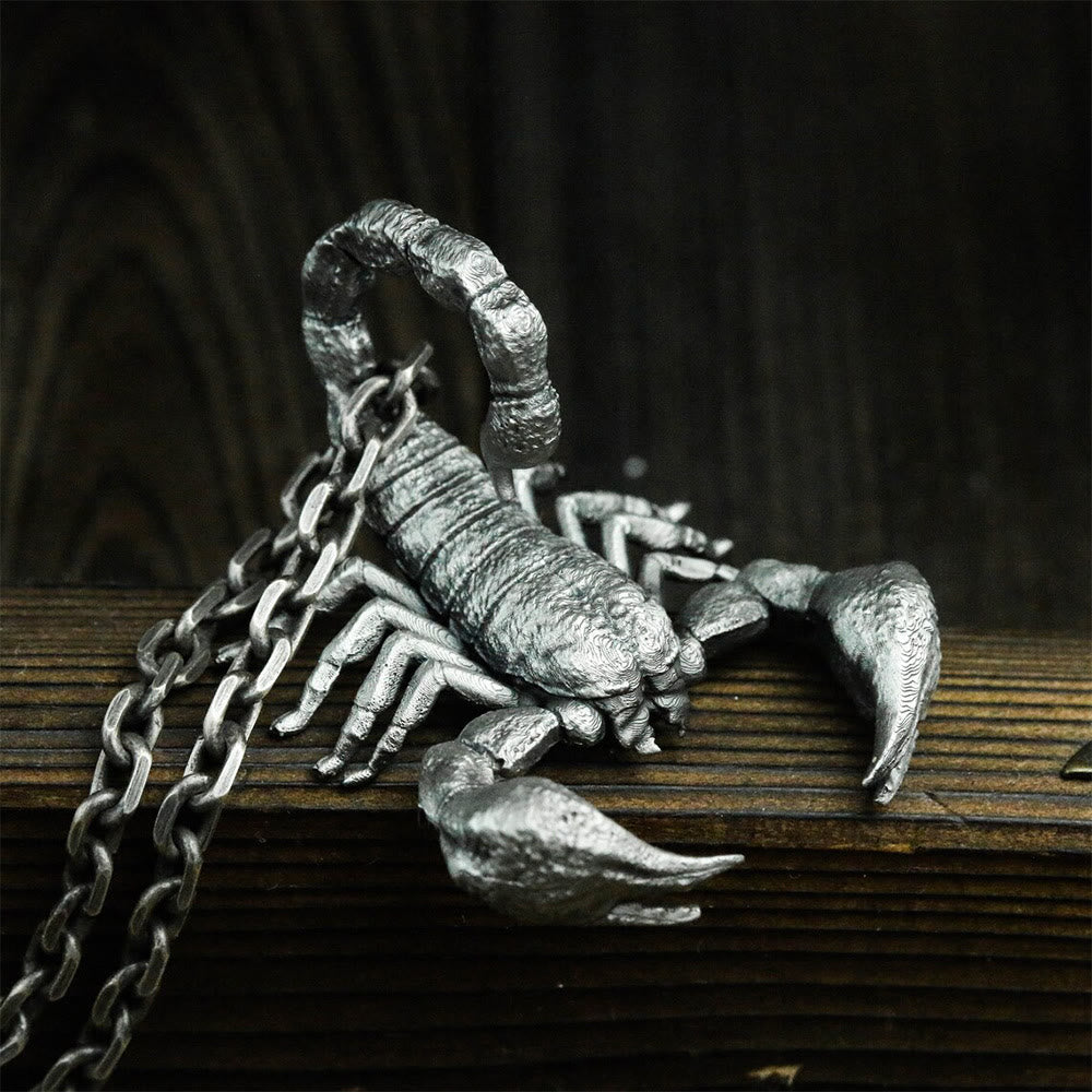 WorldNorse Tail Up Scorpion Necklace - Necklace - image 0