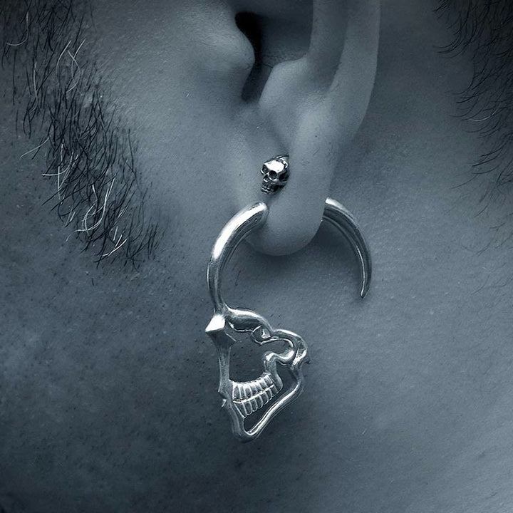 FREE Today: Hollow Profile Skull Stud Earrings