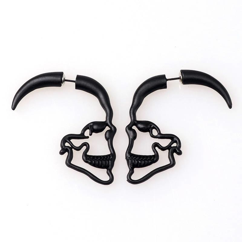 FREE Today: Hollow Profile Skull Stud Earrings