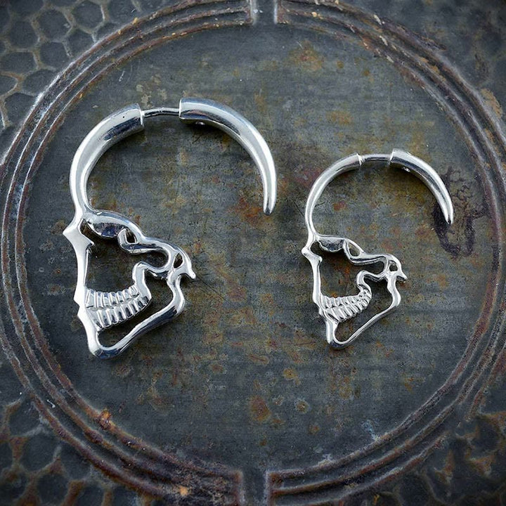 FREE Today: Hollow Profile Skull Stud Earrings