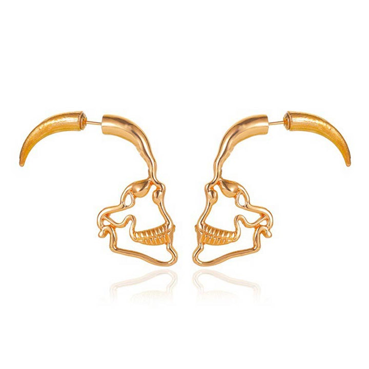 FREE Today: Hollow Profile Skull Stud Earrings