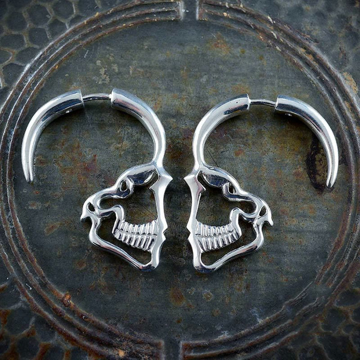 FREE Today: Hollow Profile Skull Stud Earrings