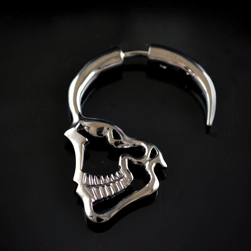 FREE Today: Hollow Profile Skull Stud Earrings