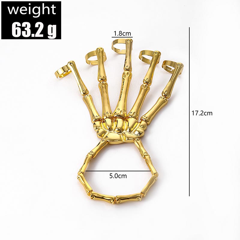 FREE Today: Gothic Skeleton Finger Hand Bracelet