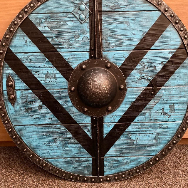 WorldNorse Raven Dragon Battleworn Viking Shield