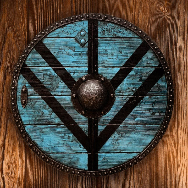 WorldNorse Raven Dragon Battleworn Viking Shield