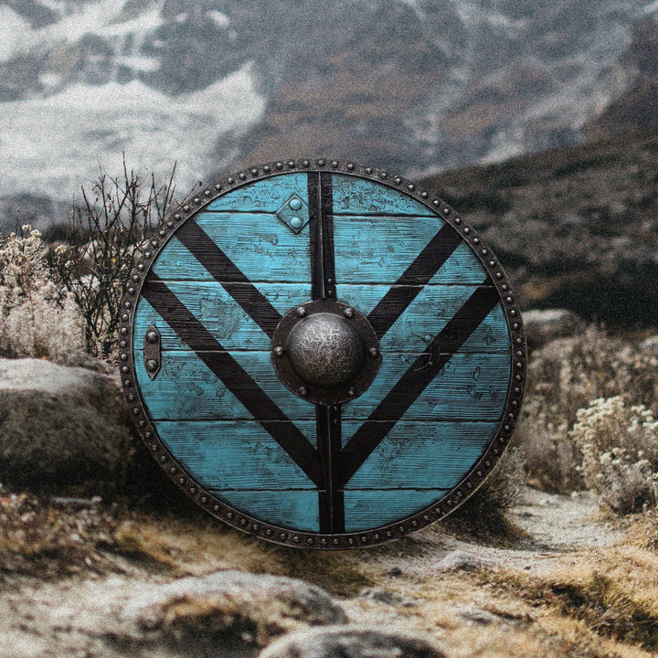 WorldNorse Raven Dragon Battleworn Viking Shield