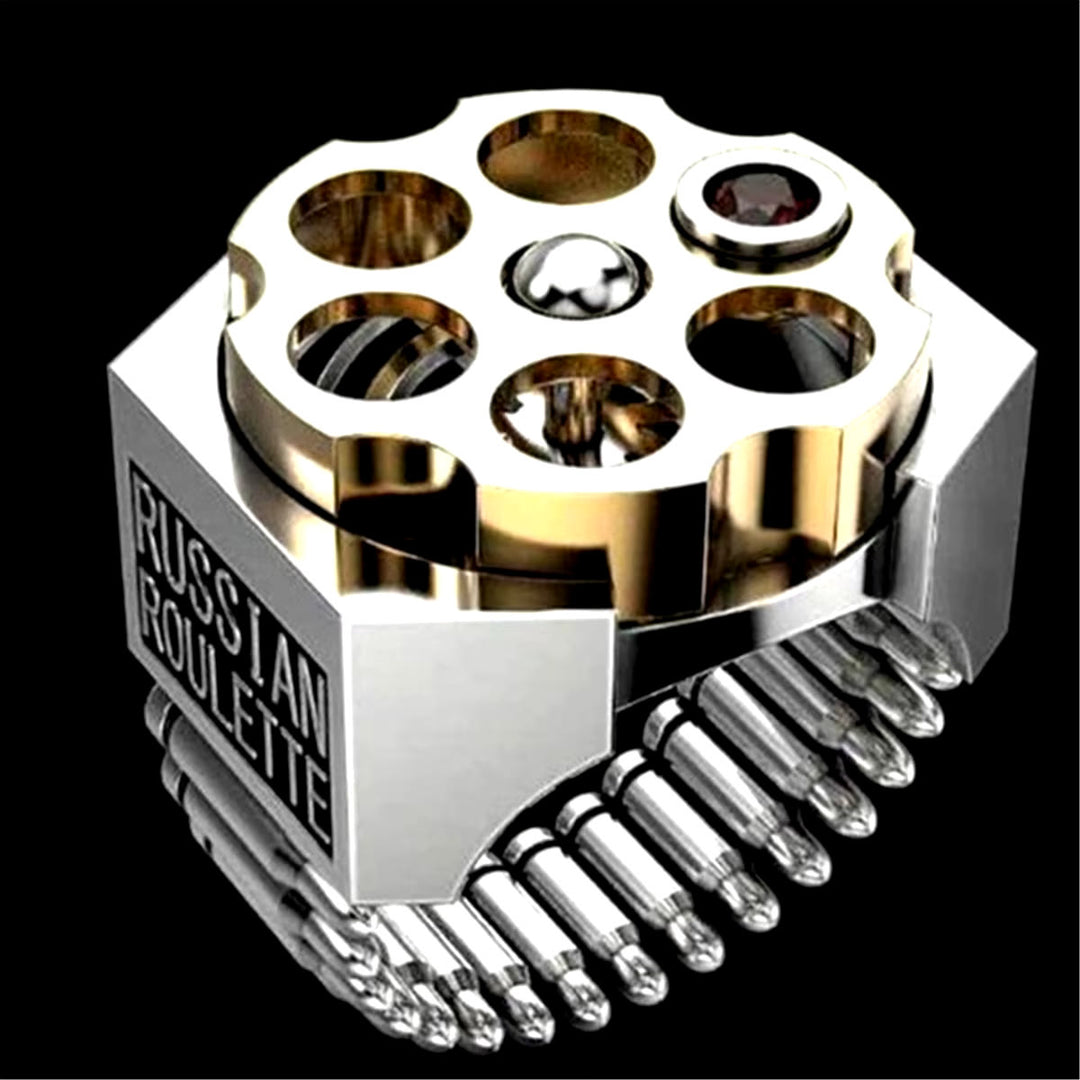 FREE Today: Revolver Bullet Russian Roulette Ring