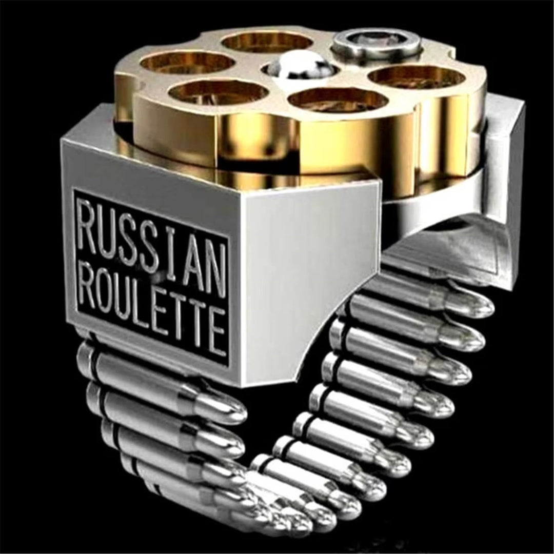 FREE Today: Revolver Bullet Russian Roulette Ring