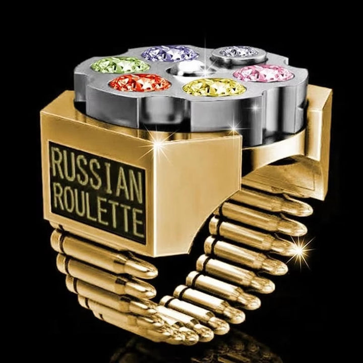 FREE Today: Revolver Bullet Russian Roulette Ring