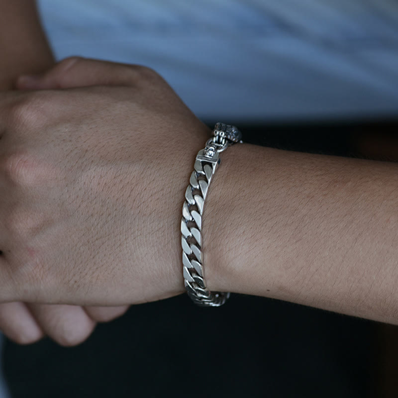 WorldNorse Snake Skull Cuban Link Bracelet - image 2