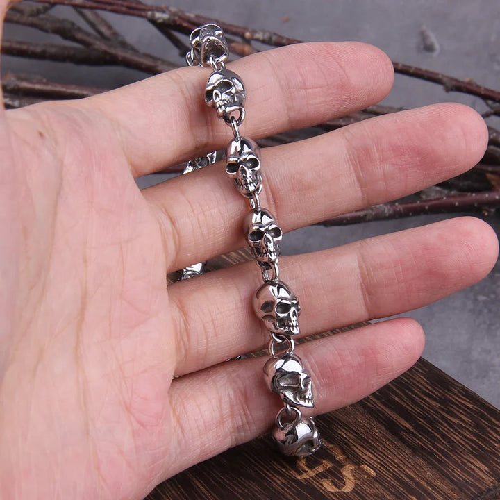 WorldNorse Gothic Demon Skull Bracelet