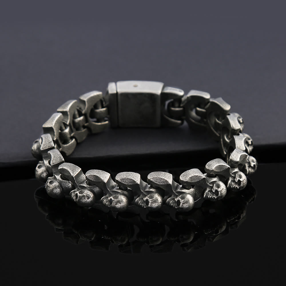 WorldNorse Skull Heavy Domineering Bracelet