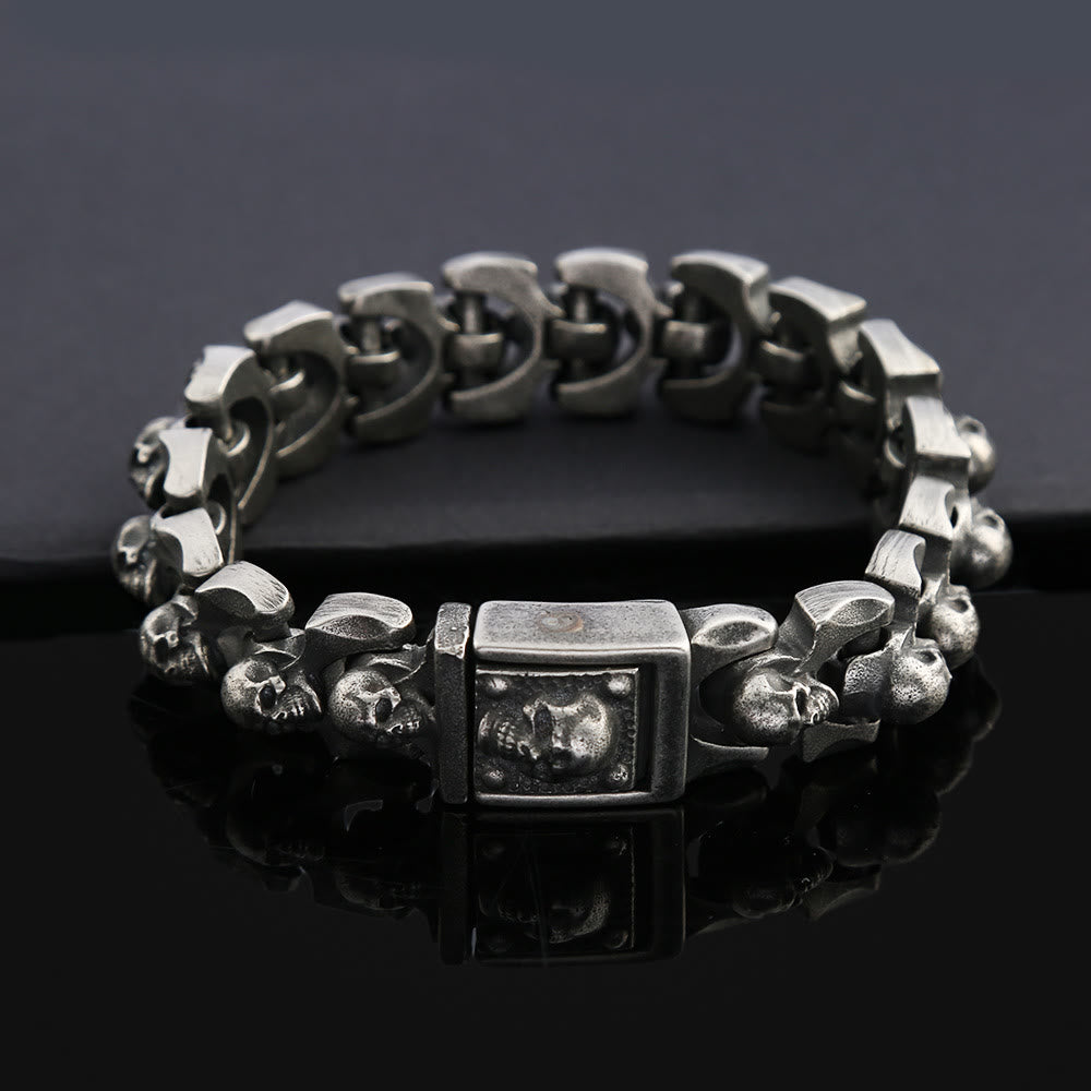 WorldNorse Skull Heavy Domineering Bracelet - 22.3cm - image 0