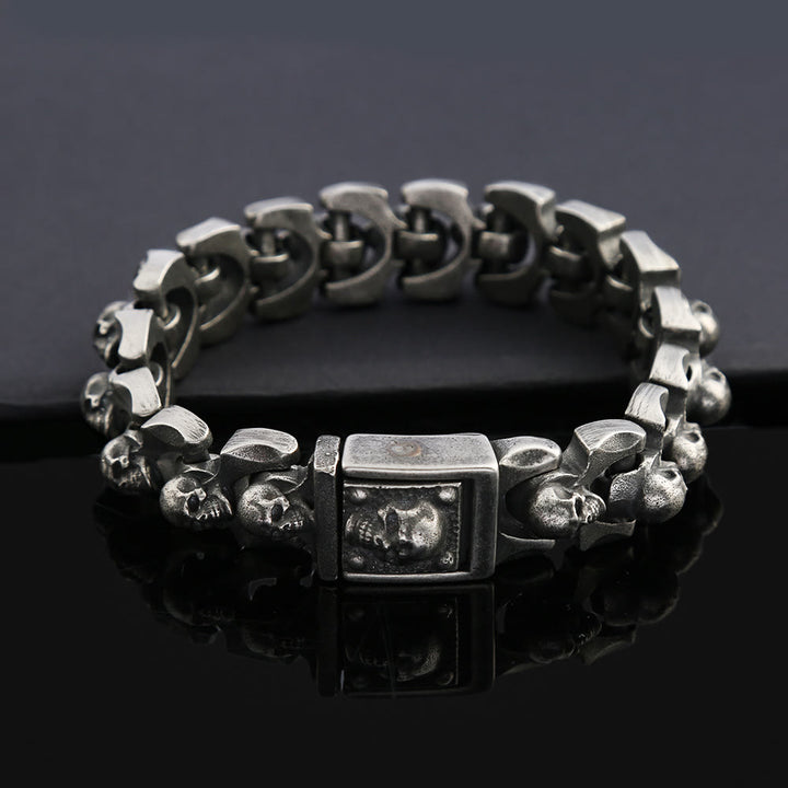 WorldNorse Skull Heavy Domineering Bracelet - 22.3cm - image 0