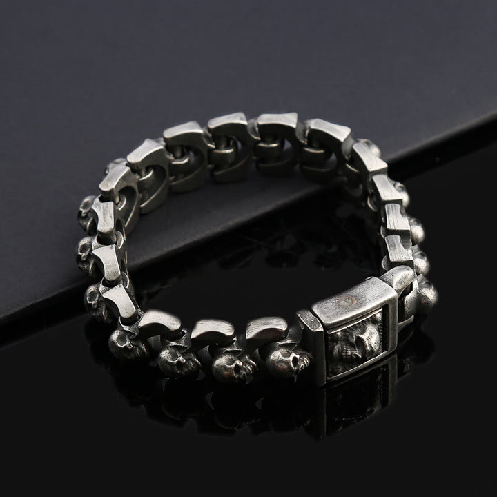 WorldNorse Skull Heavy Domineering Bracelet