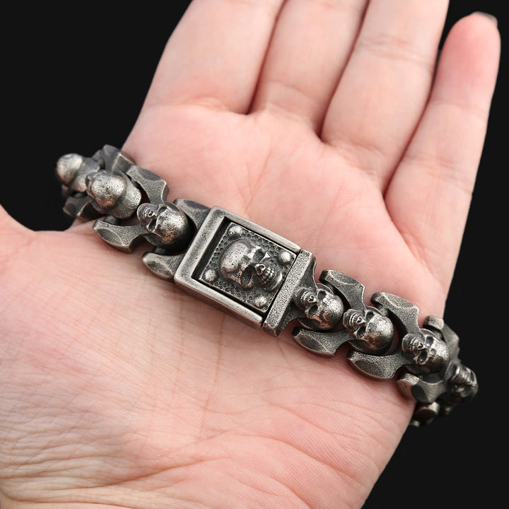 WorldNorse Skull Heavy Domineering Bracelet