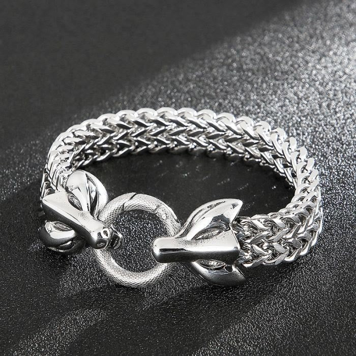 WorldNorse Fox Wolf Head Mask Bracelet - Style#2 - image 4